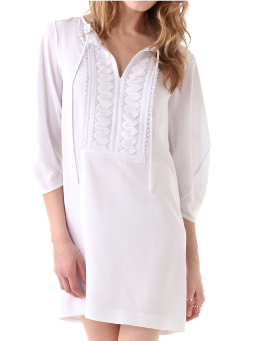 Diane von Furstenberg Iliana embellished silk shift dress